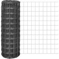 Berkfield Home Euro Fence Steel 10x0.8 m Grey