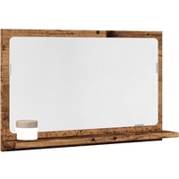 Berkfield Home Bathroom Mirror Cabinet Old Wood 60x11x37 cm Engineered Wood in Brown | Size: 60 x 11 x 37 cm