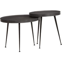 Berkfield Home Coffee Table 2 pcs Black Engineered Wood