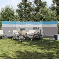 Berkfield Home Camping Windbreak Blue 510x153 cm Waterproof