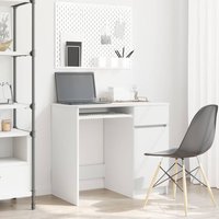 Berkfield Home Desk White 86x49x76 cm Engineered Wood | Size: 86 x 49 x 76 cm