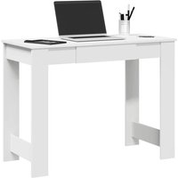Berkfield Home Desk White 100x45x75 cm Engineered Wood | Size: 100 x 45 x 75 cm
