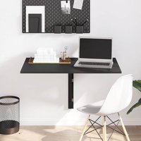Berkfield Home Folding Wall Table Black 100x60x56 cm Engineered Wood | Size: 100 x 60 x 56 cm