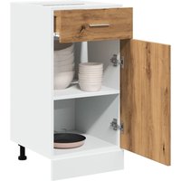 Berkfield Home Drawer Bottom Cabinet Lyon Artisan Oak 40x46x81.5 cm Engineered Wood in Brown