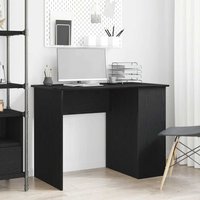 Berkfield Home Desk Black Oak 100x55x75 cm Engineered Wood | Size: 100 x 55 x 75 cm