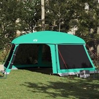 Berkfield Home Pool Tent with Removable Fly & Mesh Walls Sea Green 670x590 cm