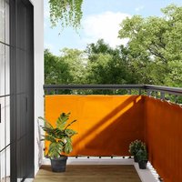 Berkfield Home Balcony Screen Orange 90x1000 cm 100% Polyester Oxford