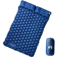 Berkfield Home Self Inflating Camping Mattress with Pillows 2-Person Navy Blue