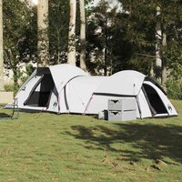 Berkfield Home Camping Tent 5-Person White Blackout Fabric Waterproof