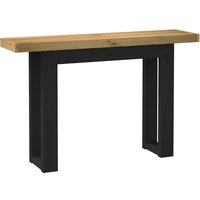 Berkfield Home Console Table NOAIN U-Shaped Legs 120x30x75 cm Solid Wood Pine in Brown | Size: 120 x 30 x 75 cm