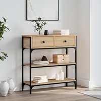 Berkfield Home Console Table Sonoma Oak 72.5x25x75 cm Engineered Wood in Brown