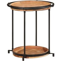 Berkfield Home Side Table √ò55x60 cm Solid Wood Acacia in Brown | Size: 55x60 cm