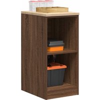 Berkfield Home Garage Storage Cabinet Brown Oak 40x51x85 cm Solid Wood Pine | Size: 40 x 51 x 85 cm