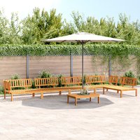 Berkfield Home 6 Piece Garden Pallet Sofa Set Solid Wood Acacia in Brown