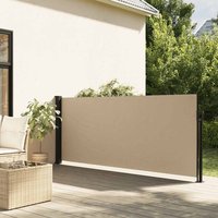 Berkfield Home Retractable Side Awning Beige 120x500 cm