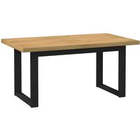 Berkfield Home Dining Table NOAIN U-Shaped Legs 160x90x75 cm Solid Wood Pine in Brown | Size: 160 x 90 x 75 cm