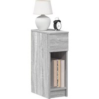 Berkfield Home Bedside Cabinet with Drawer Grey Sonoma 20x36x60 cm | Size: 20 x 36 x 60 cm