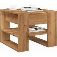 Berkfield Home Coffee Table Artisan Oak 55.5x55x45 cm Engineered Wood in Brown