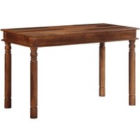 Berkfield Home Dining Table 120x60x77 cm Solid Wood Acacia in Brown | Size: 120 x 60 x 77 cm