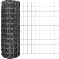 Berkfield Home Euro Fence Steel 10x1.2 m Grey