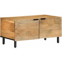 Berkfield Home Coffee Table Brown 80x50x40 cm Solid Wood Mango | Size: 80 x 50 x 40 cm
