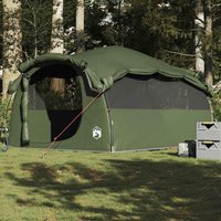 Berkfield Home Family Tent Tunnel 6-Person Olive Green Waterproof