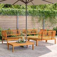 Berkfield Home 4 Piece Garden Pallet Sofa Set Solid Wood Acacia in Brown