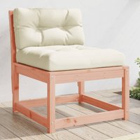 Berkfield Home Garden Sofa with Cushions Solid Wood Douglas in Brown