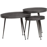 Berkfield Home Coffee Table 3 pcs Black Engineered Wood