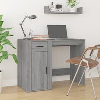 Berkfield Home Desk Grey Sonoma 100x49x75 cm Engineered Wood | Size: 100 x 49 x 75 cm