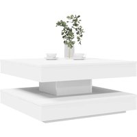 Berkfield Home Coffee Table 360-Degree Rotatable White 70x70x34.5 cm