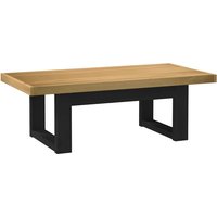 Berkfield Home Coffee Table NOAIN U-Shaped Legs 120x60x40 cm Solid Wood Pine in Brown | Size: 120 x 60 x 40 cm