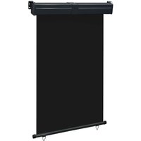 Berkfield Home Balcony Side Awning 125x250 cm Black