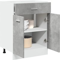 Berkfield Home Drawer Bottom Cabinet Lyon Concrete Grey 60x46x81.5 cm Engineered Wood
