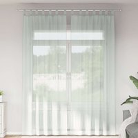 Berkfield Home Voile Curtains with Loops 2 pcs Light Grey 140x260 cm