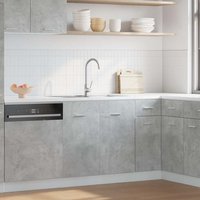Berkfield Home Sink Bottom Cabinet Lyon Concrete Grey 80x46x81.5 cm Engineered Wood