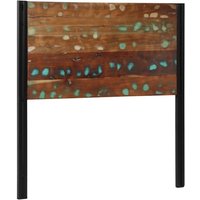 Berkfield Home Headboard 100 cm Solid Wood Reclaimed & Iron in Brown