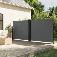 Berkfield Home Retractable Side Awning Anthracite 160x1000 cm
