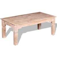 Berkfield Home Coffee Table Acacia Wood 110x60x45 cm in Brown | Size: 110 x 60 x 45 cm