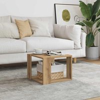 Berkfield Home Coffee Table Artisan Oak 40x40x30 cm Engineered Wood in Brown | Size: 40 x 40 x 30 cm