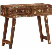 Berkfield Home Console Table 90x32x75 cm Solid Wood Reclaimed | Size: 90 x 32 x 75 cm