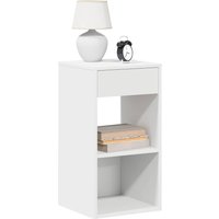 Berkfield Home Bedside Cabinets with Drawer 2 pcs White 35x34x66.5 cm
