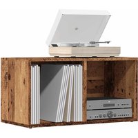 Berkfield Home LP Storage Box Old Wood 69.5x34x36 cm Engineered Wood in Brown
