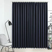 Berkfield Home Blackout Curtain with Hooks Anthracite 290x245 cm