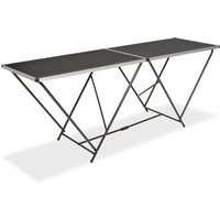Berkfield Home Folding Pasting Table MDF & Aluminium 200x60x78 cm | Size: 200 x 60 x 78 cm