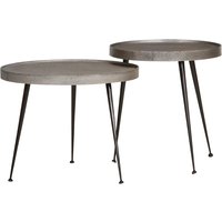 Berkfield Home Coffee Table 2 pcs Silver Engineered Wood