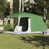 Berkfield Home Camping Tent with Porch Dome 5-Person Green Waterproof