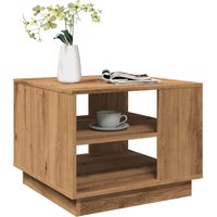 Berkfield Home Coffee Table Artisan Oak 55x55x42 cm Engineered Wood in Brown | Size: 55 x 55 x 42 cm