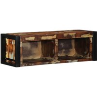 Berkfield Home TV Cabinet Multicolour 80x30x25 cm Solid Wood Reclaimed | Size: 80 x 30 x 25 cm