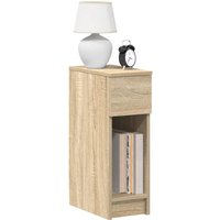 Berkfield Home Bedside Cabinets with Drawer 2 pcs Sonoma Oak 20x36x60 cm in Brown | Size: 20 x 36 x 60 cm